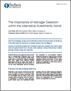 The Importance of Manager Selection within the Alternative Investments World