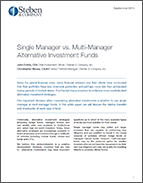 1 Single Manager vs. Multi-Manager Alternative Investment Funds