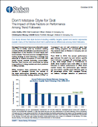 Don’t Mistake Style for Skill The Impact of Style Factors on Performance Among Trend Followers